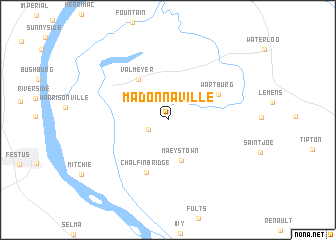 map of Madonnaville