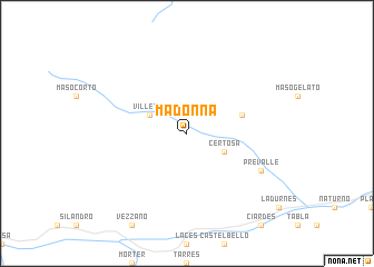 map of Madonna