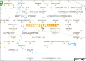 map of Madonne-et-Lamarey