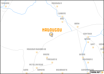 map of Madougou