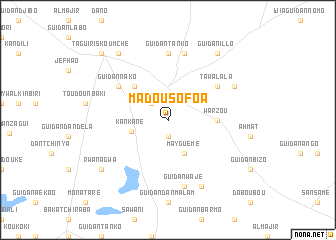 map of Madou Sofoa