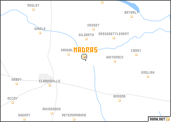 map of Madras