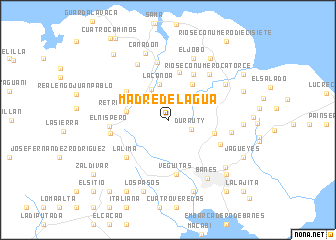 map of Madre del Agua