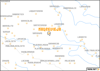 map of Madrevieja