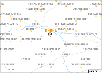 map of Madré