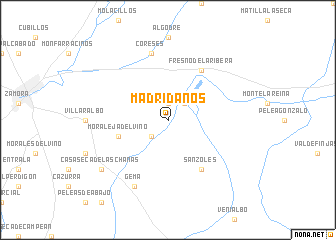 map of Madridanos