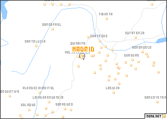 map of Madrid