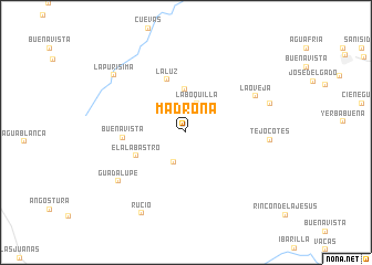 map of Madroña