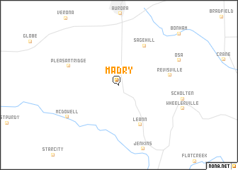 map of Madry