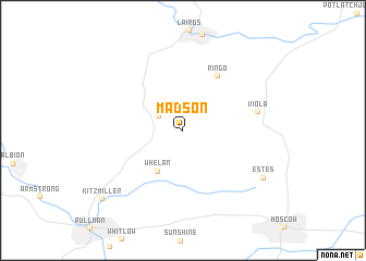 map of Madson