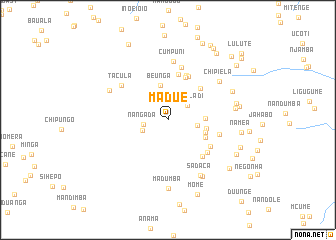 map of Madue