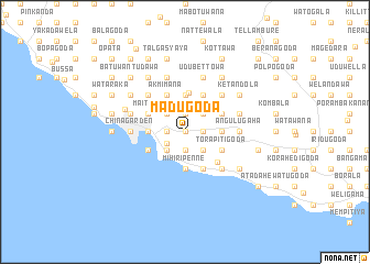 map of Madugoda