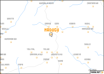 map of Madugu