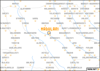 map of Mădulari