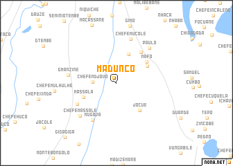 map of Madunco