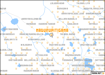 map of Madurupitigama