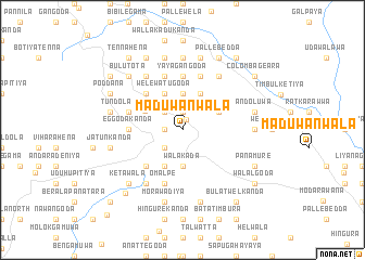 map of Maduwanwala