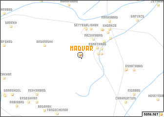 map of Madvār