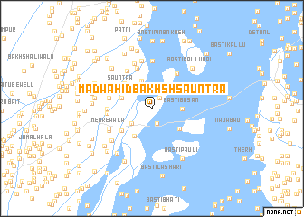 map of Mad Wāhid Bakhsh Sauntra