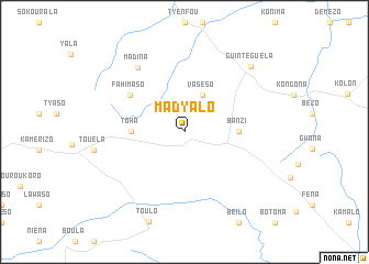 map of Madyalo