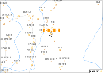 map of Madzaka