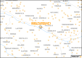 map of Madžunovići