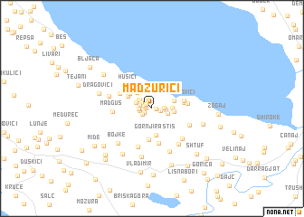 map of Madžurići