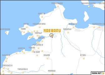 map of Maebaru