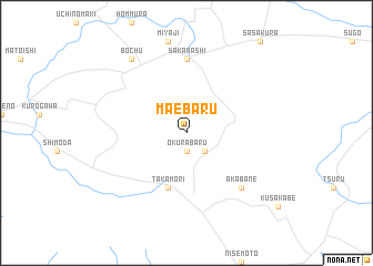 map of Maebaru