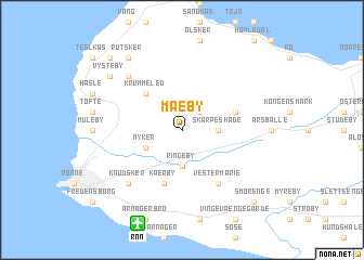 map of Mæby