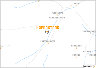 map of Maedŏk-tong