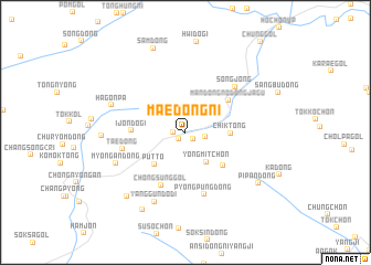 map of Maedŏng-ni