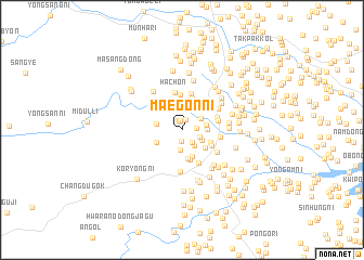 map of Maegon-ni