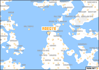 map of Maegye