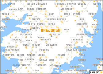 map of Maejŏng-ni