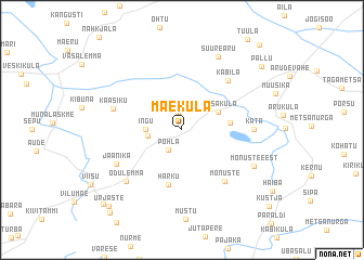 map of Mäeküla