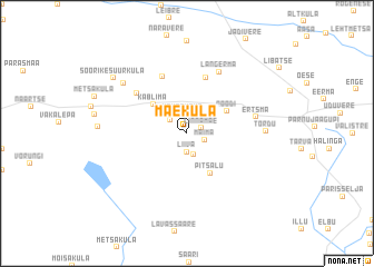 map of Mäeküla