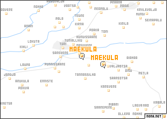 map of Mäeküla