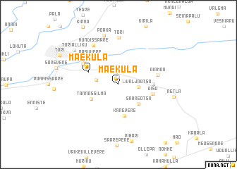 map of Mäeküla