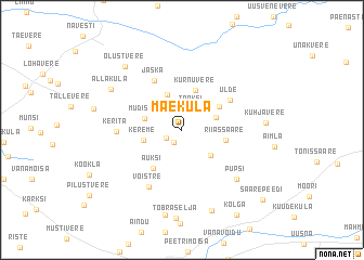 map of Mäeküla