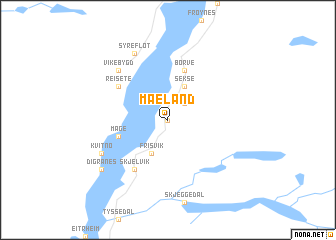 map of Mæland