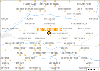 map of Maël-Carhaix