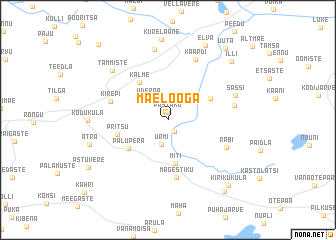 map of Mäelooga