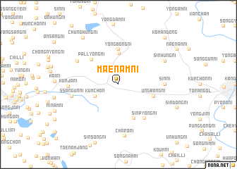 map of Maenam-ni