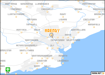 map of Maendy