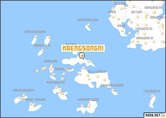 map of Maengsŏng-ni