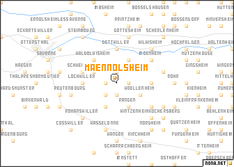 map of Maennolsheim