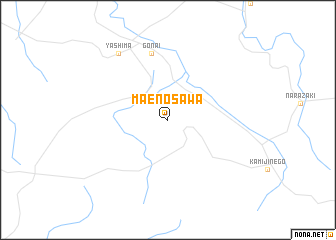 map of Maenosawa