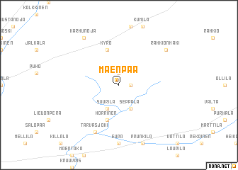 map of Mäenpää