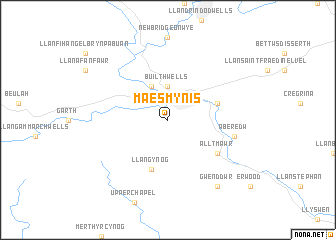 map of Maesmynis